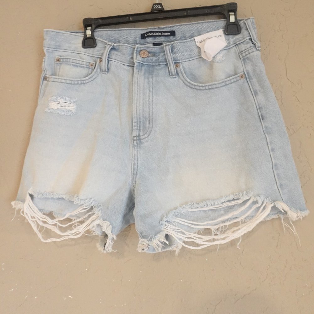 Calvin Klein Blue Jeans Shorts.